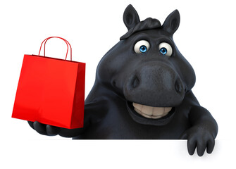 Fun horse - 3D Illustration