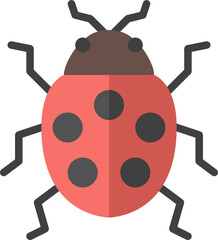 ladybug flat icon