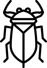 giant water bug outline icon