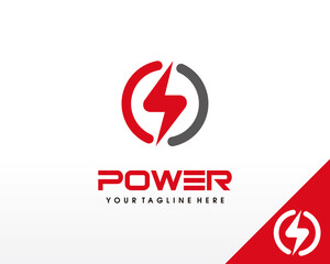 Electric logo. Electrical Power logo design vector