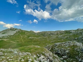 Sarajevo, Bosnia and Herzegovina - 28-06-2021: Landscape photography of scenic view on mountain Bjelasnica.