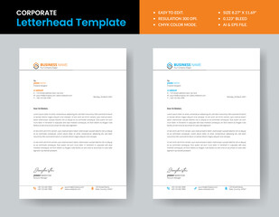 New Style Letterhead Template Design Print Ready