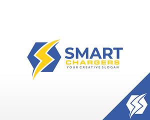 Electric logo. Electrical Power logo design vector