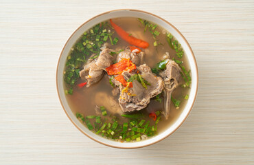 Spicy Chopped Pork Backbone Soup or Spicy Leng Soup