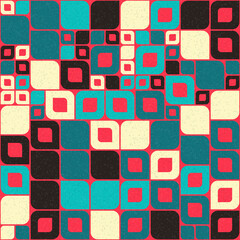 Abstract Geometric Pattern generative computational art illustration