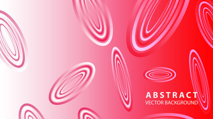 Fototapeta premium Abstract colorful oval background with gradient color - vector