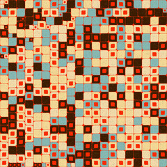 Fototapeta premium Abstract Geometric Pattern generative computational art illustration