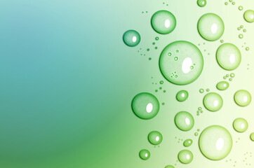 Drops of water on a clear background