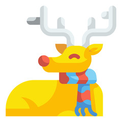 reindeer flat icon