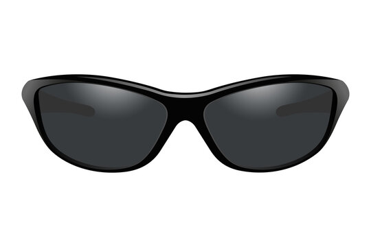 Sunglasses. Vector image on a white background.