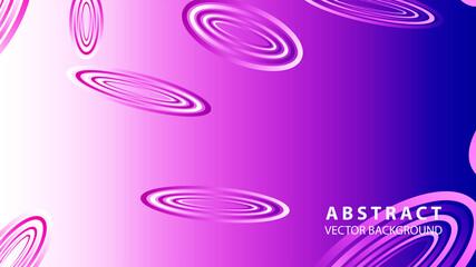 Abstract colorful oval background with gradient color - vector