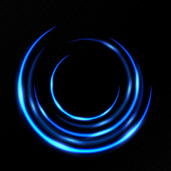 Blue circle light effect