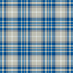 Plaid seamless pattern. Vector background of textile ornament. Flat fabric design.