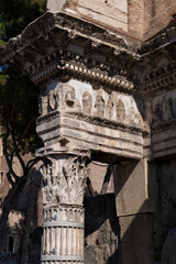 Le Colonnacce at Forum of Nerva in Rome