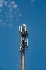 Telecommunications equipment - directional mobile phone antenna dishes. Wireless communication