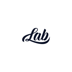 lab typography logo simple