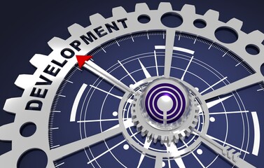 Global business and economic solutions concept. 3D illustration