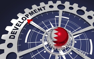 Global business and economic solutions concept. 3D illustration