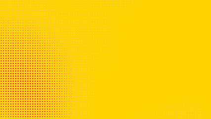 Dots halftone orange yellow color pattern gradient texture with technology digital background. Dots pop art comics with summer background.