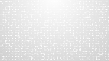Dot white gray pattern gradient texture background. Abstract  technology big data digital background. 3d rendering.