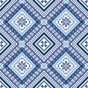 Ethnic geometric oriental seamless pattern traditional design for background carpet wallpsper clothing wrapping batik fabric vector illustration embroidery style ikat gypsy indian maxican decorate 
