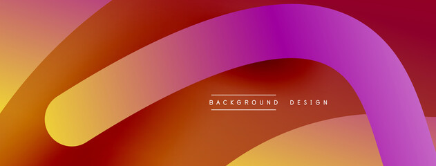 Abstract overlapping lines and circles geometric background with gradient colors