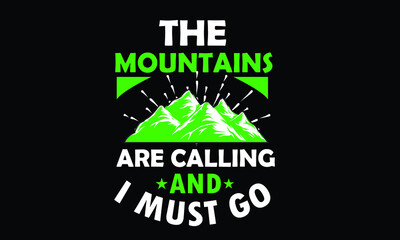 New Mountains T-shirt Design Template