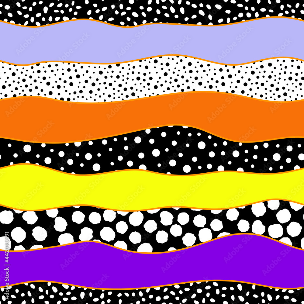 Poster vector seamless mosaic art pattern. art background.