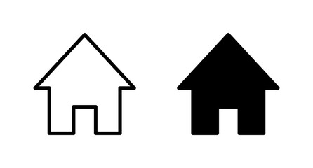 Home icon vector for web, computer and mobile app