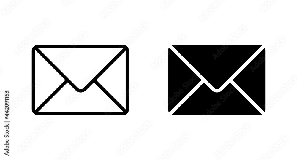 Wall mural envelope icon, mail icon vector for web, computer and mobile app