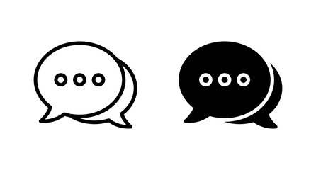 Chat icon vector for web, computer and mobile app