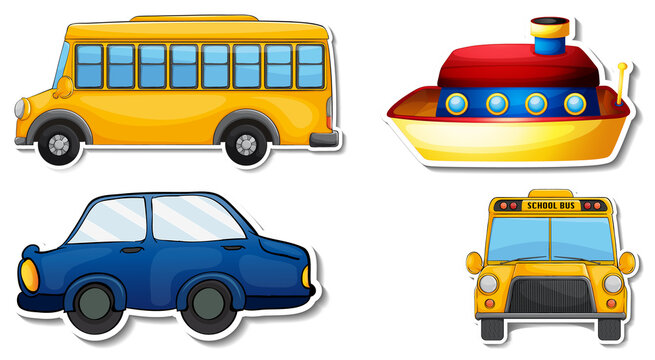 Random stickers with transportable vehicle objects