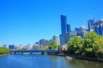 Fototapeta premium City of Melbourne on a summer day, Australia