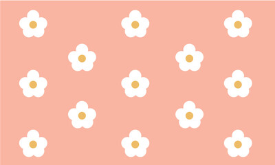 Flower background vector 