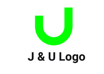 J & U Professional Modern Logo Design
