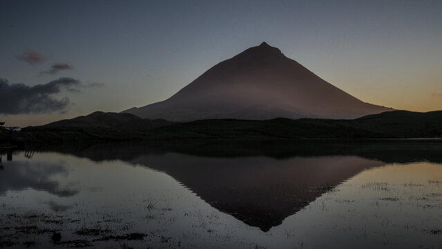 The landscape of Pico Island in the Azores