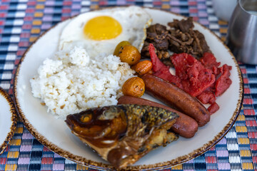 Filipino style breakfast set