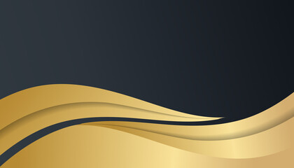 Abstract black and gold luxury simple minimal background