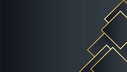 Abstract black and gold luxury simple minimal background