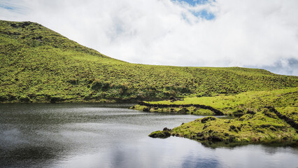 The landscape of Pico Island in the Azores