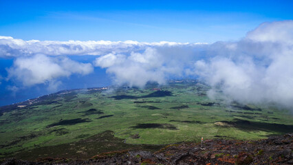 The landscape of Pico Island in the Azores