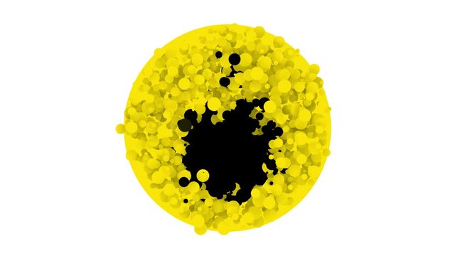Black Bomb ready to explode icon isolated on white background. 4K Video motion graphic animation
