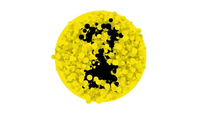 Black Pirate hook icon isolated on white background. 4K Video motion graphic animation