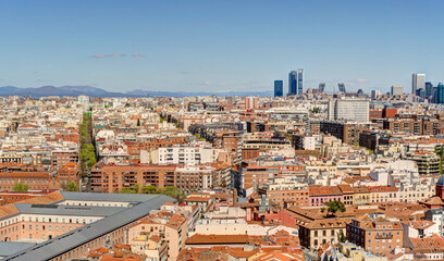 Fototapeta na wymiar Madrid cityscape, HDR Image