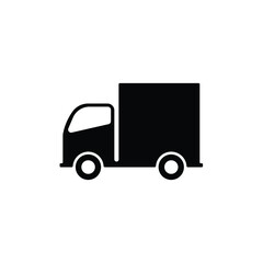 Delivery truck icon in trendy flat style isolated on white background. Symbol for your web site design, logo, app, UI. Vector illustration, EPS