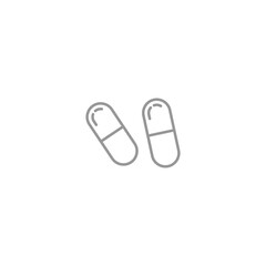pills icon isolated on white background