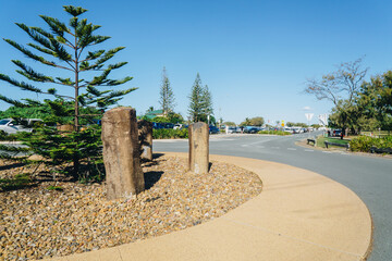 Roundabout at the seaway on the seaworld drive
