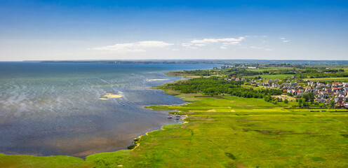 Beautiful landscape of Puck Bay at summer, Poland
