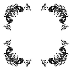 Decorative hand drawn classic vintage ornament Text Separator. Retro hand drawn text dividers victorian old frames. Text lines vintage border scribble dividing line elements doodle vector illustration