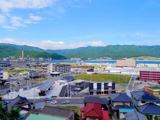 岩手県大船渡市の町並み